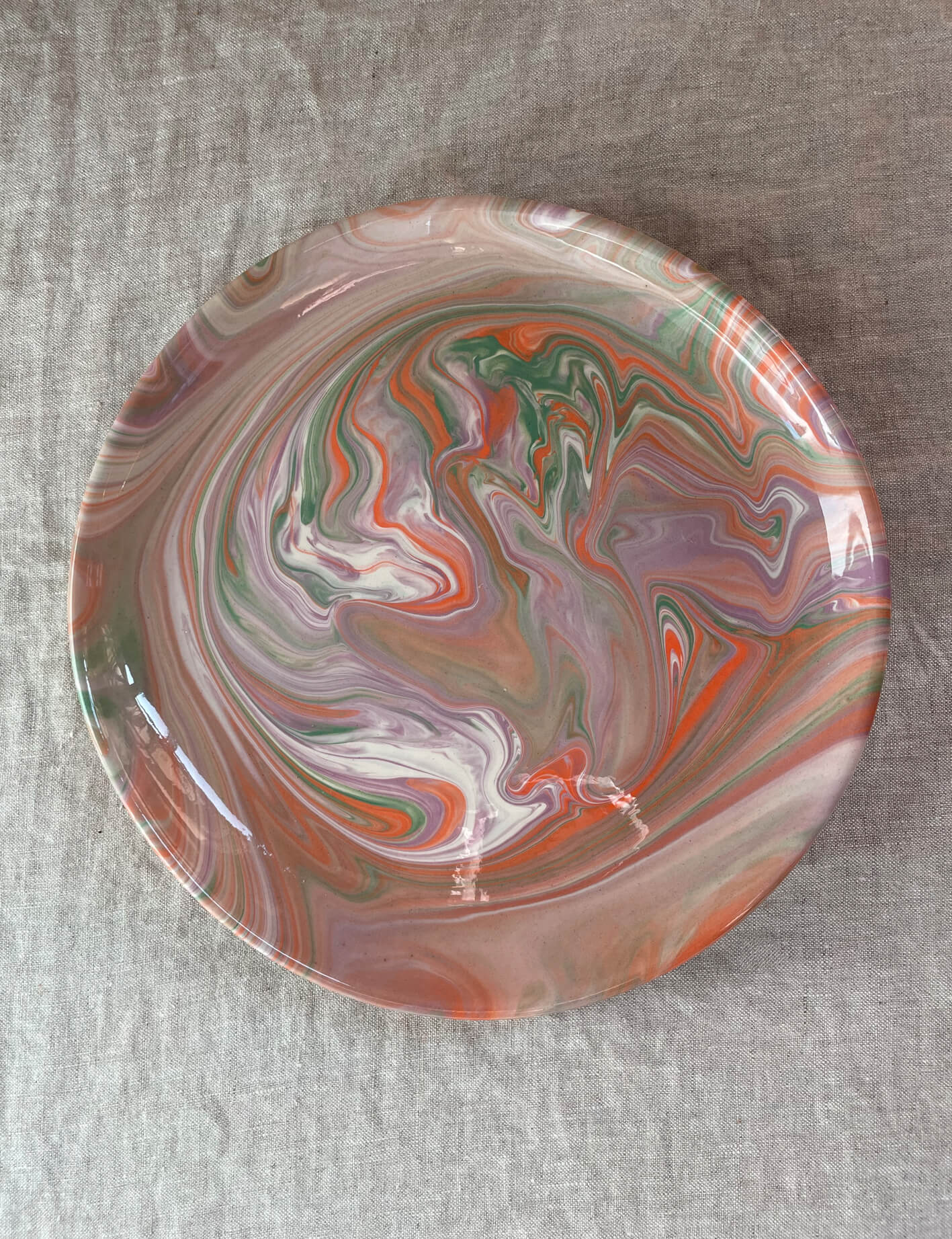 dinner plate cornaline