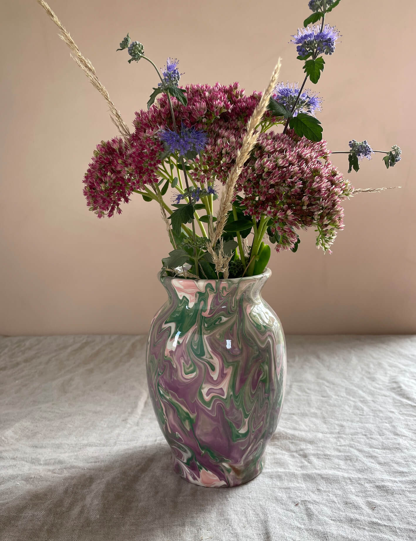 améthyste vase 18cm