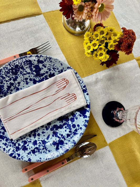 alex amber tablecloth 160x300cm