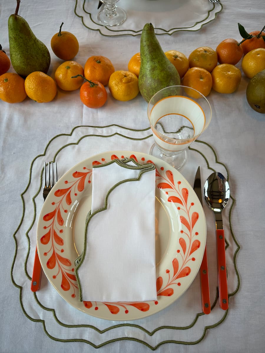 blanc comme neige placemat set of 2