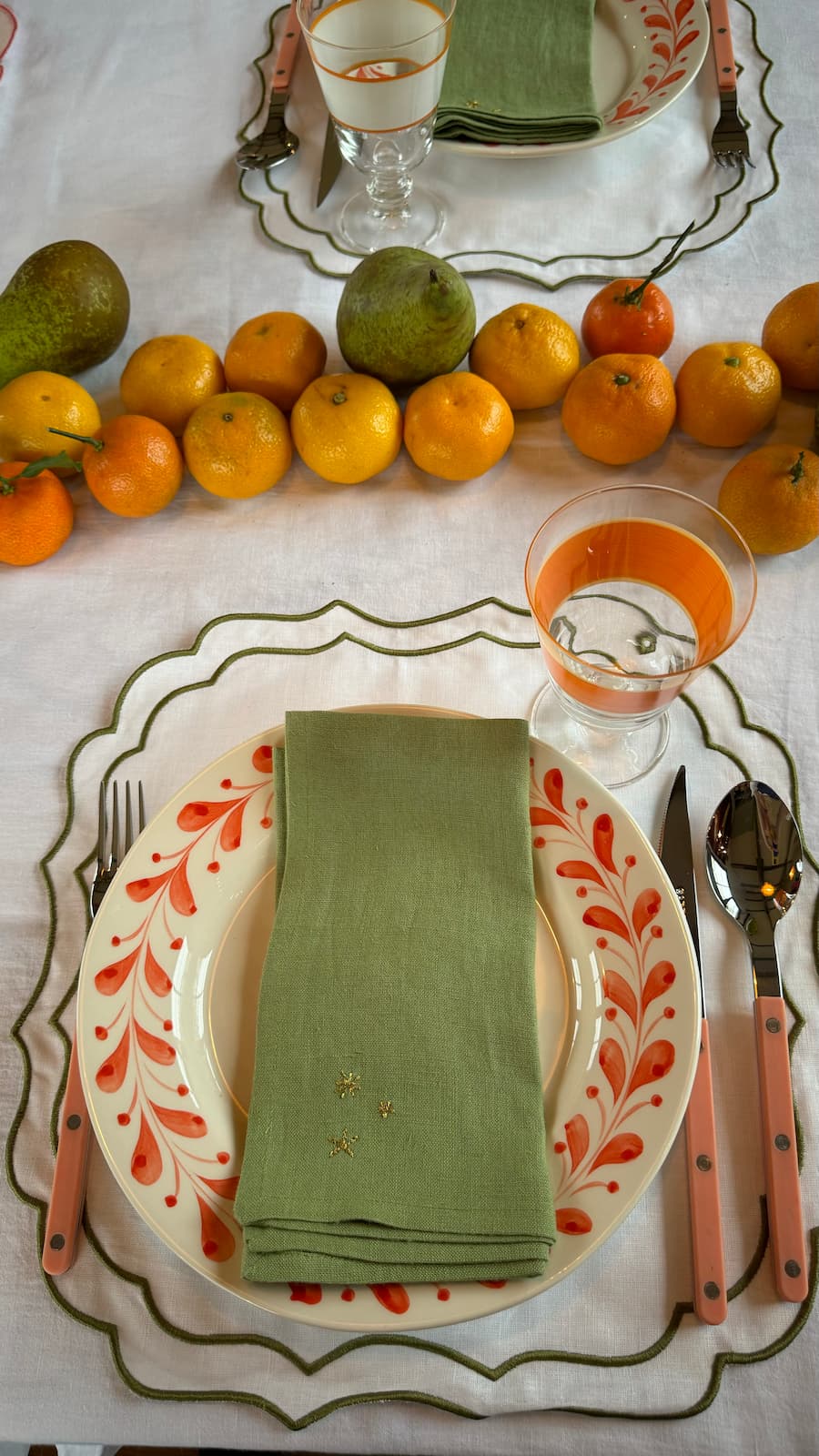 blanc comme neige placemat set of 2
