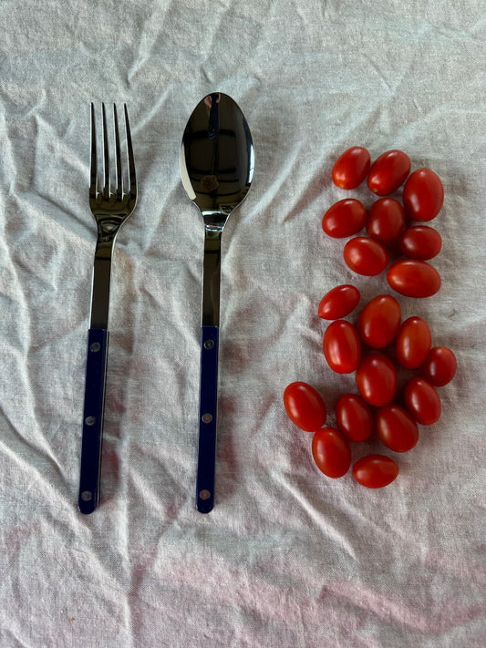 bistrot serving set bleu marine