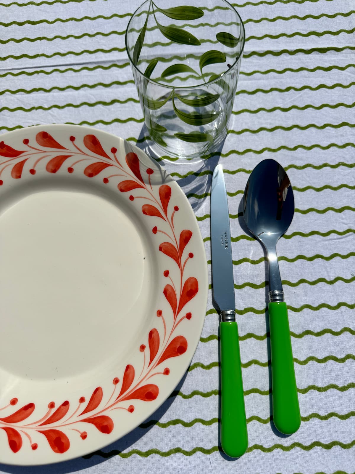 anna coral dinner plate