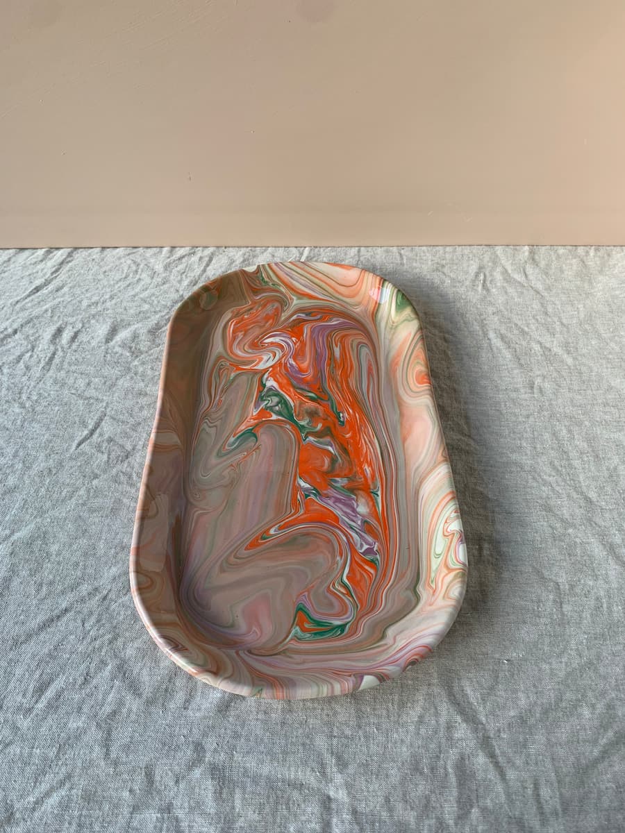 medium tray cornaline 46cm