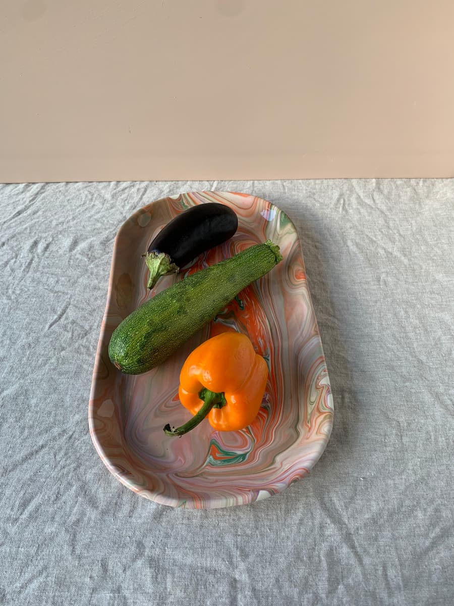 medium tray cornaline 46cm
