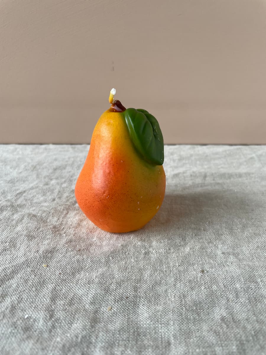 small pear candle