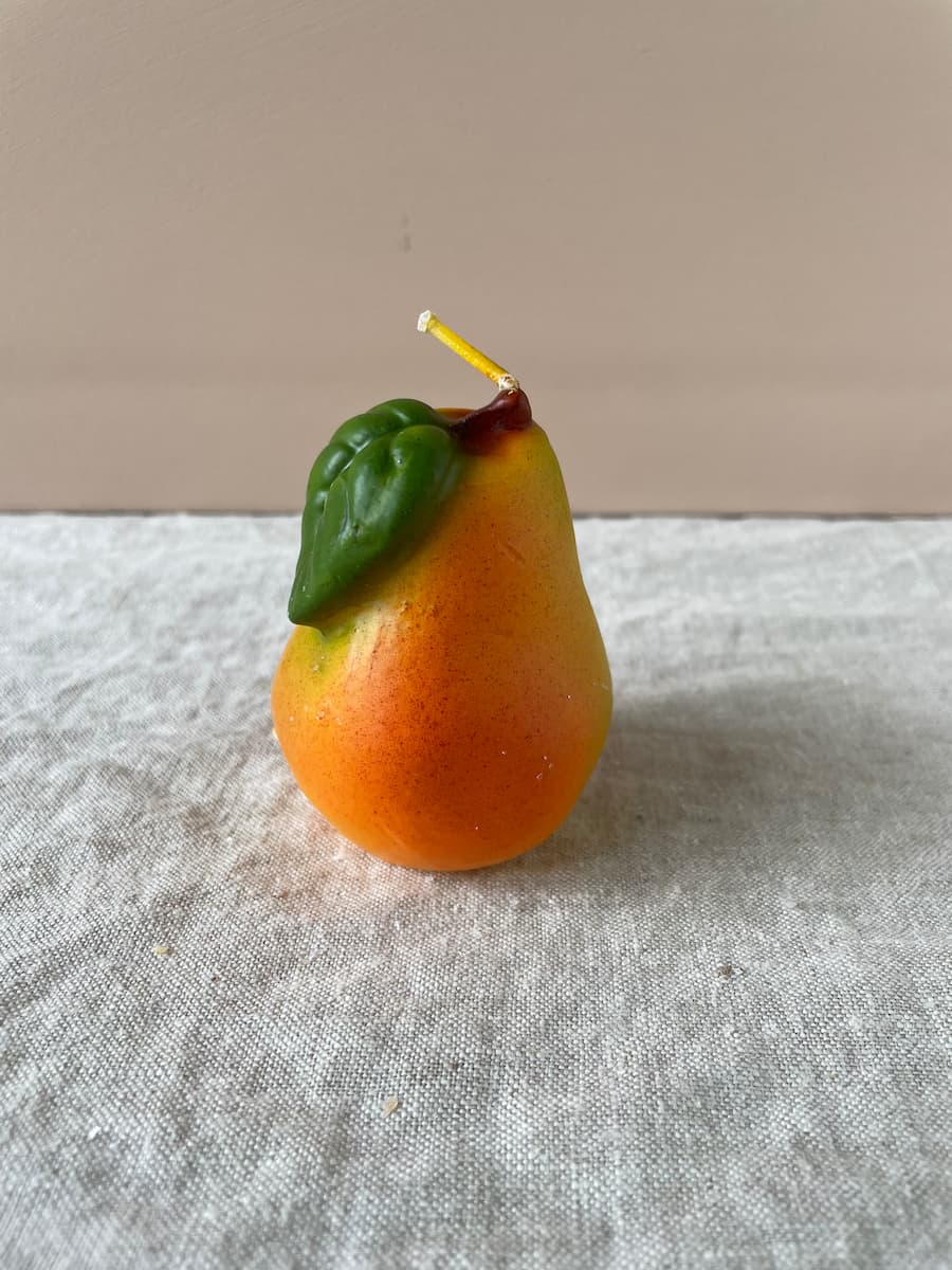 small pear candle