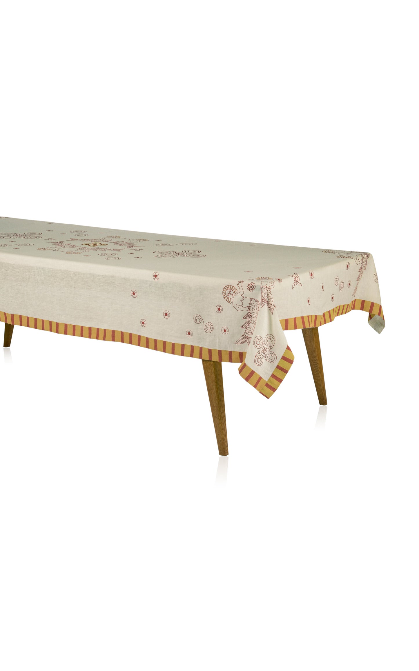 sea bride linen tablecloth 160x300cm