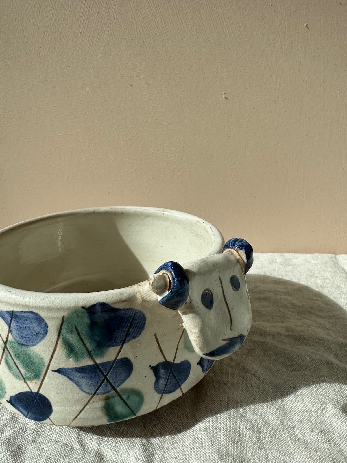 smiley goat planter