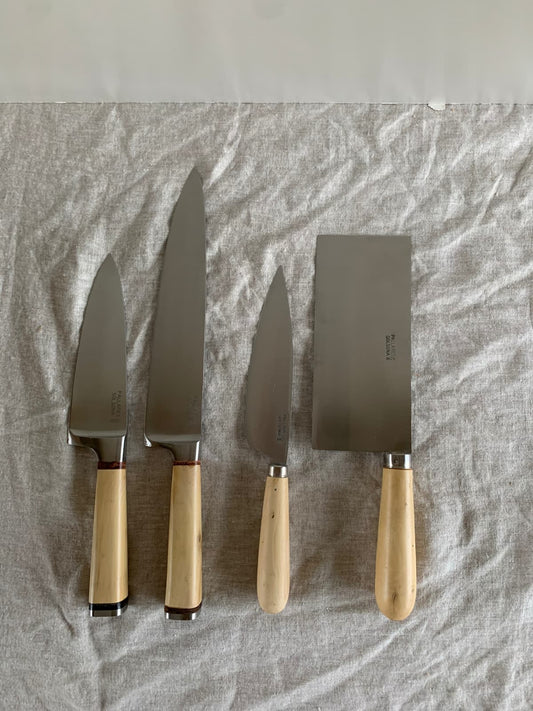 kitchen knife 16cm boxwood stainless steel