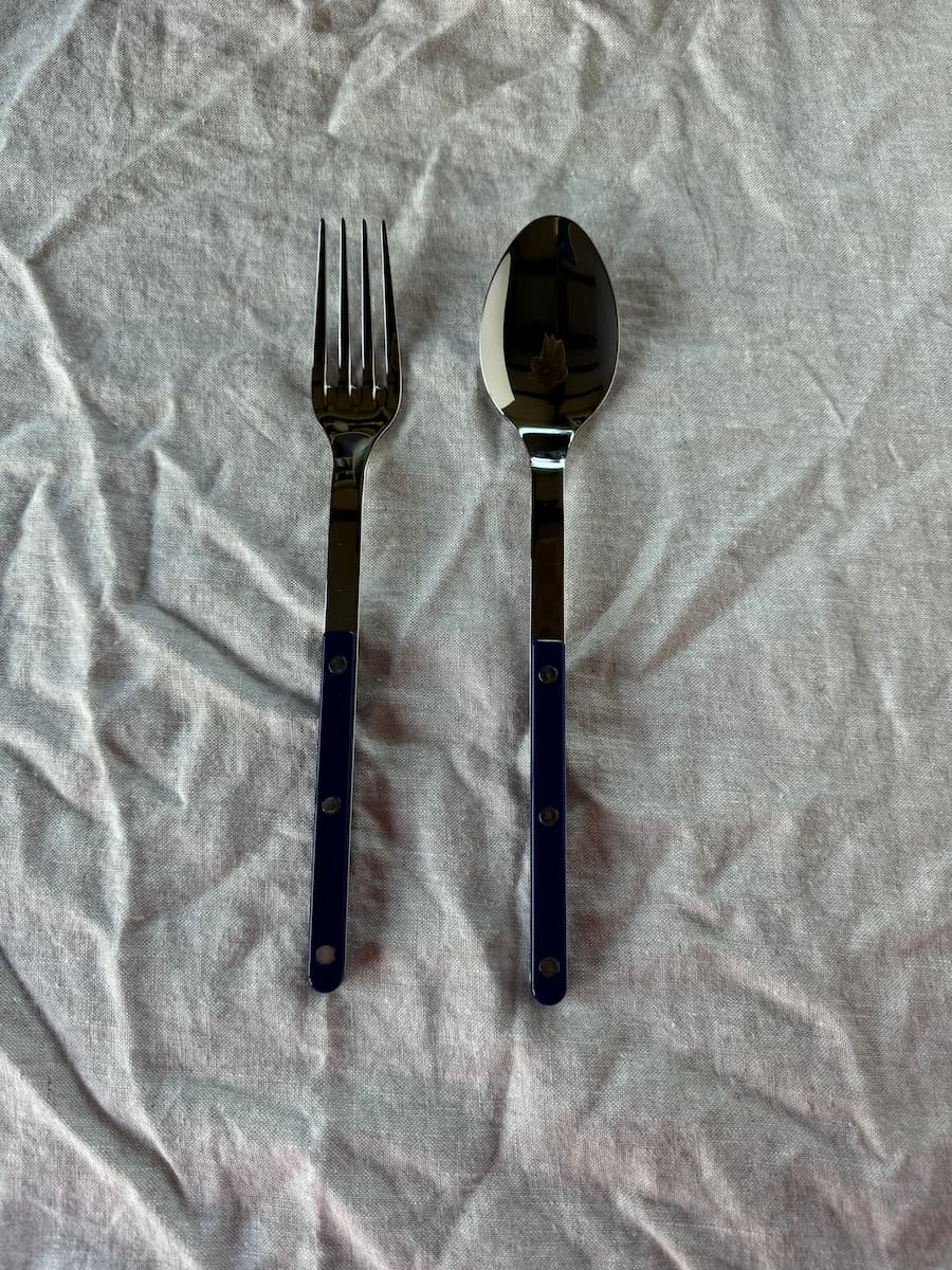bistrot serving set bleu marine