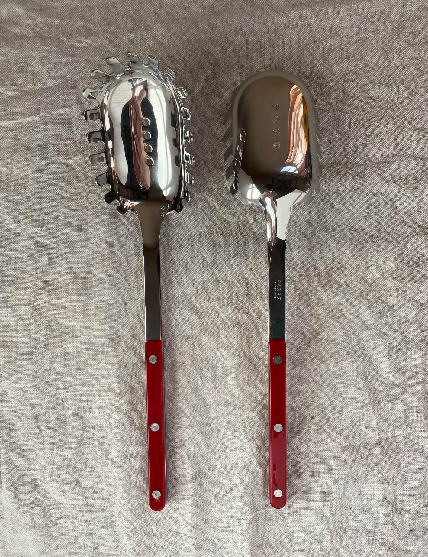 bistrot spaghetti spoon burgundy