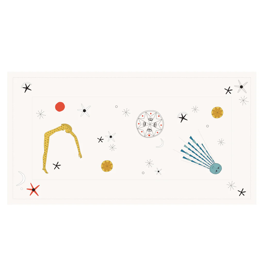 stellar linen tablecloth 160x300cm