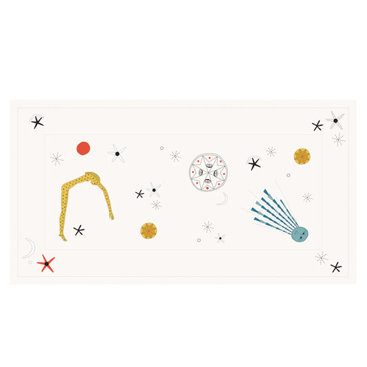 stellar linen tablecloth 160x300cm