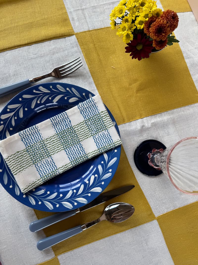 curly napkin set of 2