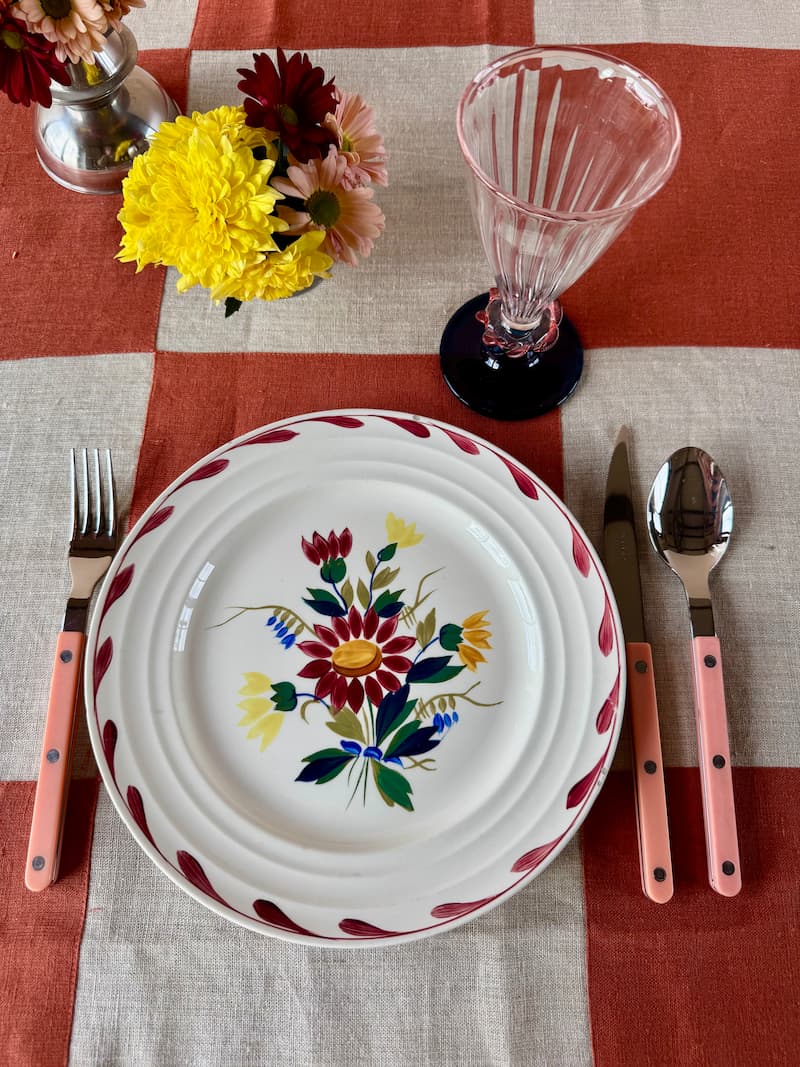 alex terracotta tablecloth 160x300cm