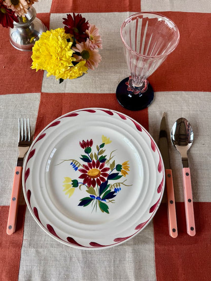 alex terracotta tablecloth 160x300cm