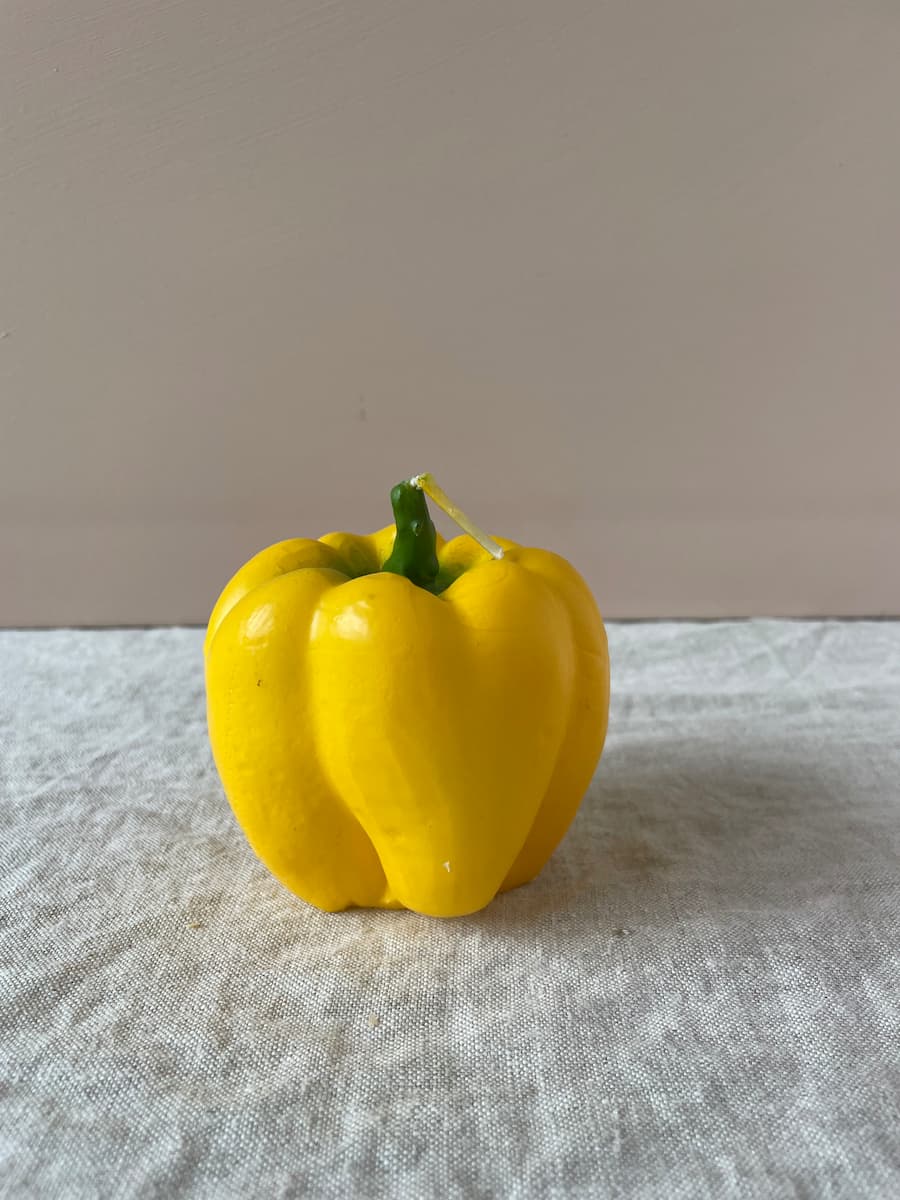 yellow pepper candle