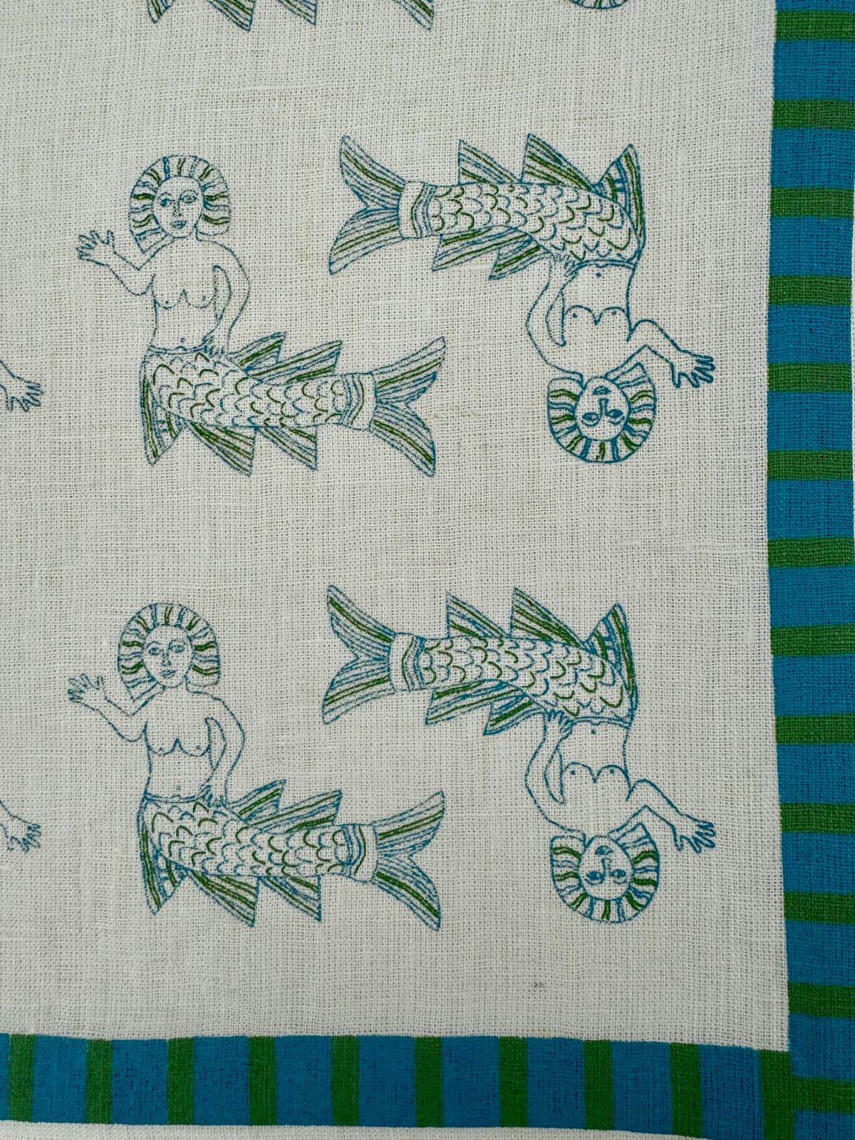 sea bride green placemat