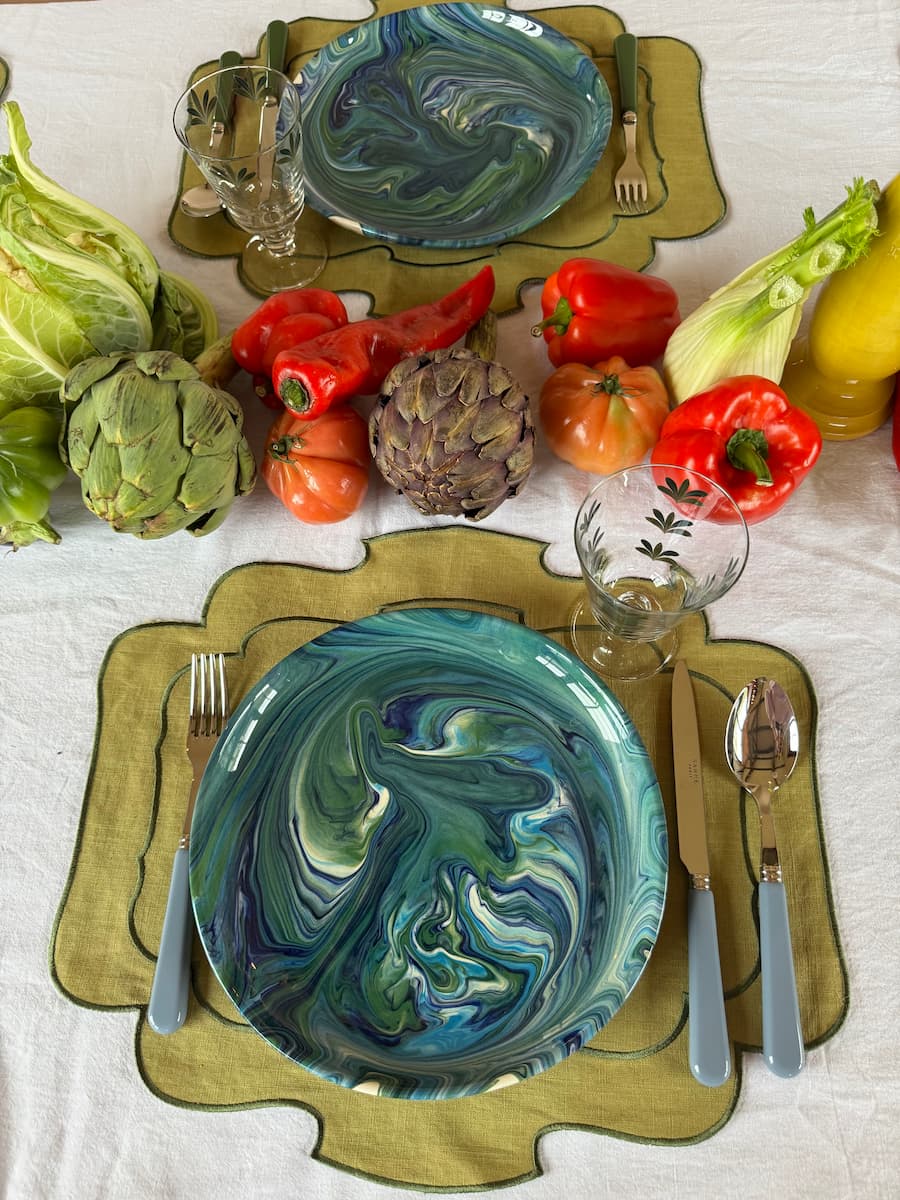 petit pois placemat set of 2