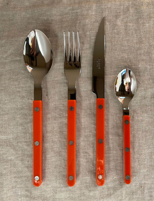 bistrot cutlery set of 4 orange